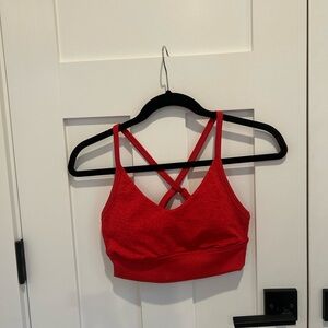 Small heather red aerie sports bra size small